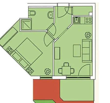 Apartment Haus Meeresblick Godewind A 1